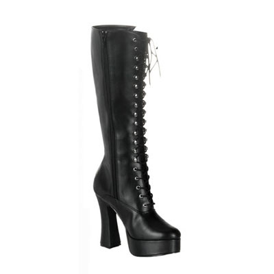 Pleaser - ELECTRA-2020 Kniehohe Stiefel - Schwarz